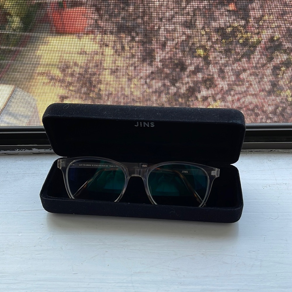 JINS airframe switch glasses/sunglasses